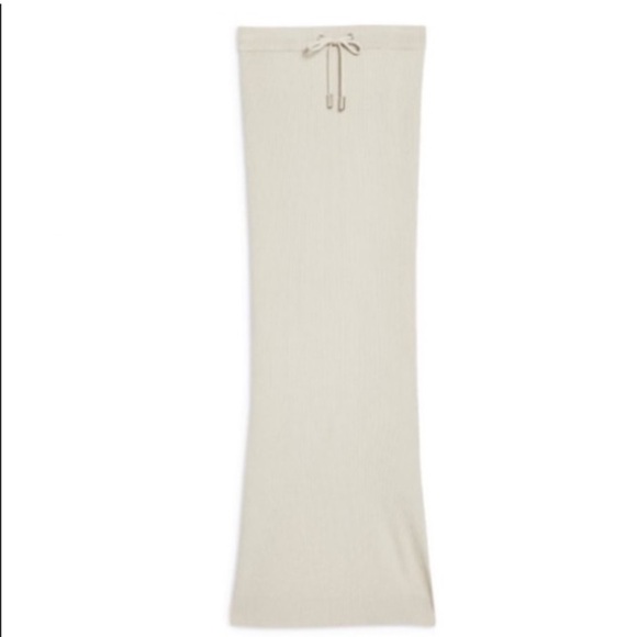 NWT $79 Topshop drawstring Ribbed Knit High Waist Tube  Skirt women’s sz 4 - Picture 3 of 4